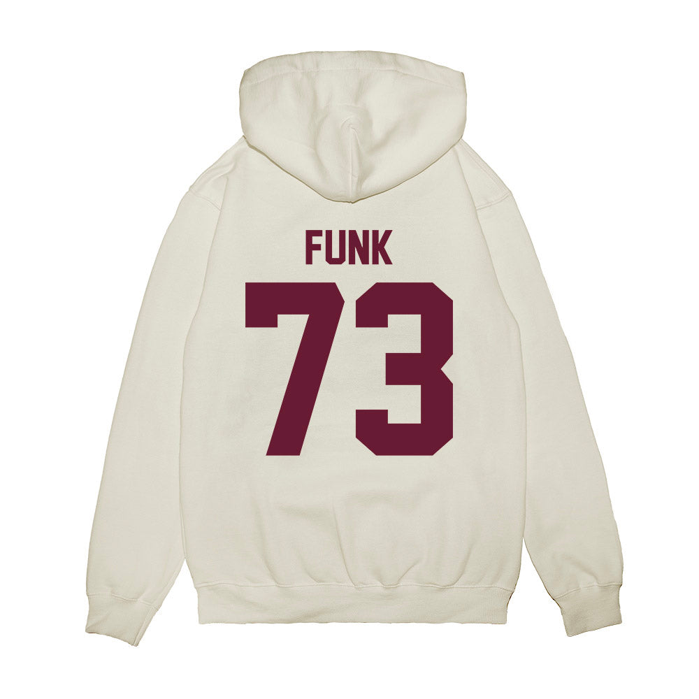 Texas A&M - NCAA Football : Ashton Funk - Vintage Premium Hooded Sweatshirt-1