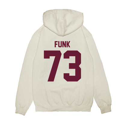 Texas A&M - NCAA Football : Ashton Funk - Vintage Premium Hooded Sweatshirt-1