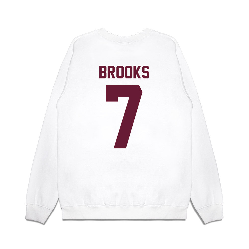 Texas A&M - NCAA Football : Dalton Brooks - Vintage Premium Crewneck Sweatshirt-1