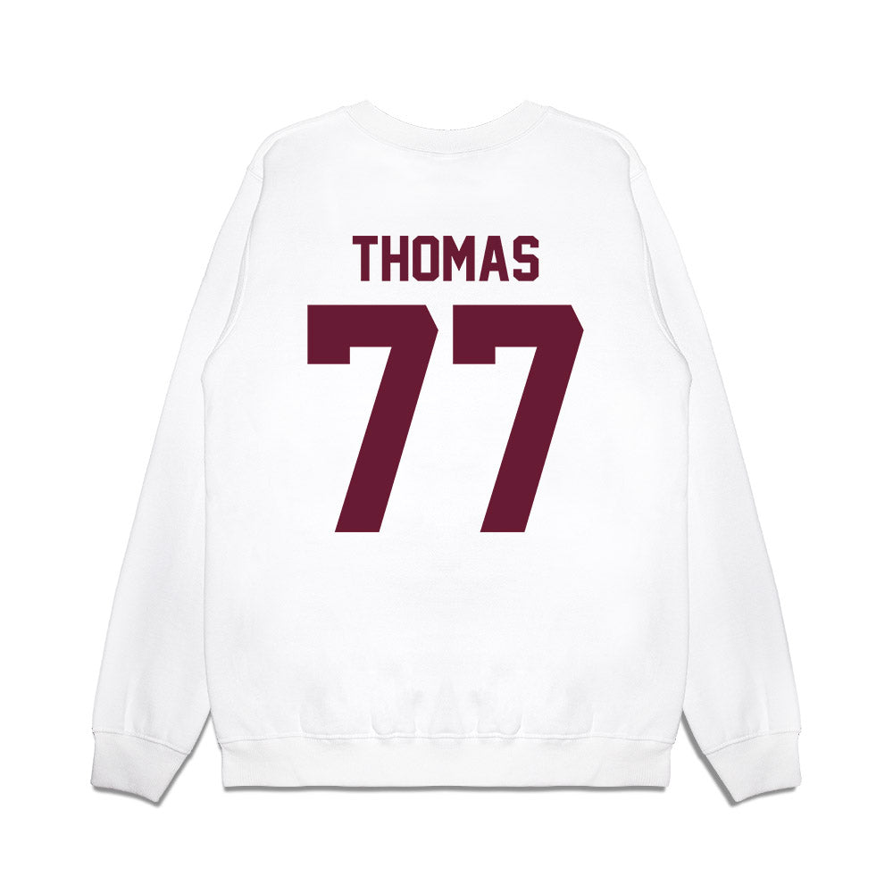 Texas A&M - NCAA Football : Tyler Thomas - Vintage Premium Crewneck Sweatshirt-1