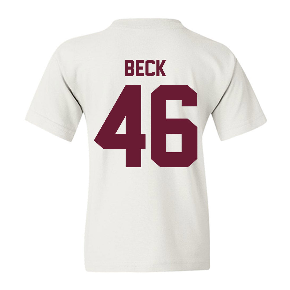 Texas A&M - NCAA Football : Qui Beck - Vintage Youth T-Shirt-1