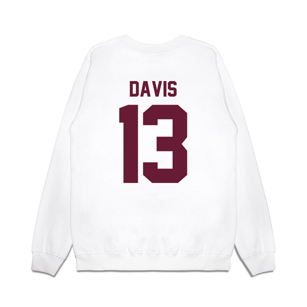 Texas A&M - NCAA Football : Myles Davis - Vintage Premium Crewneck Sweatshirt-1