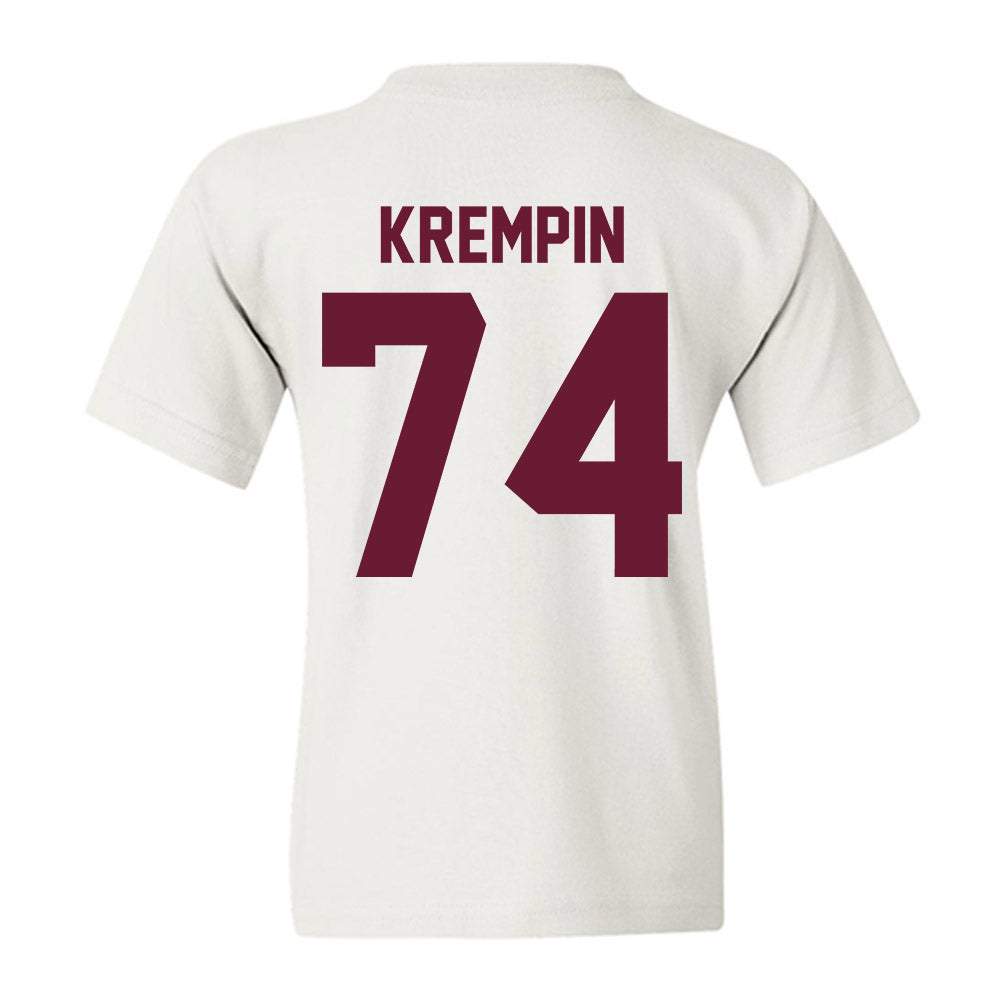 Texas A&M - NCAA Football : Zaden Krempin - Vintage Youth T-Shirt-1