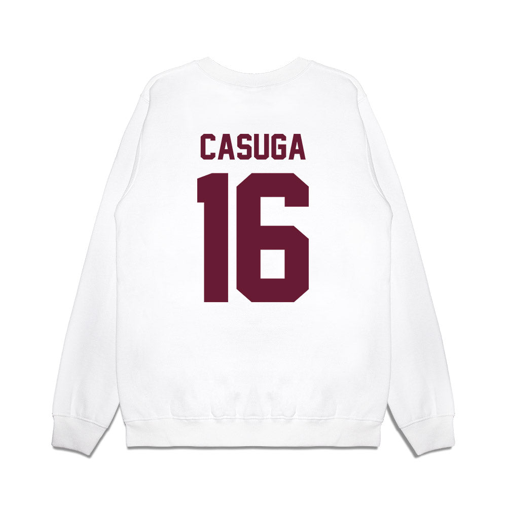 Texas A&M - NCAA Football : Helaman Casuga - Vintage Premium Crewneck Sweatshirt-1