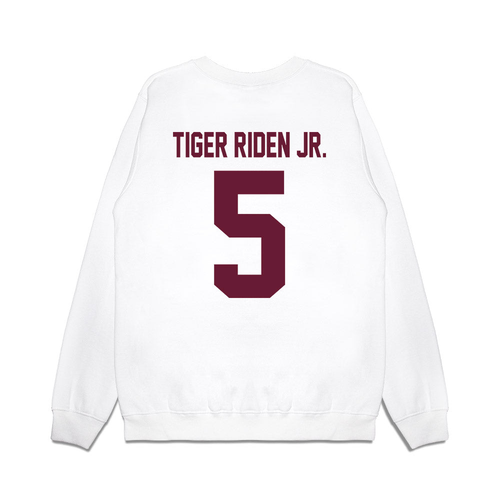 Texas A&M - NCAA Football : Deondrae Tiger Riden Jr. - Vintage Premium Crewneck Sweatshirt-1