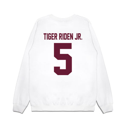Texas A&M - NCAA Football : Deondrae Tiger Riden Jr. - Vintage Premium Crewneck Sweatshirt-1