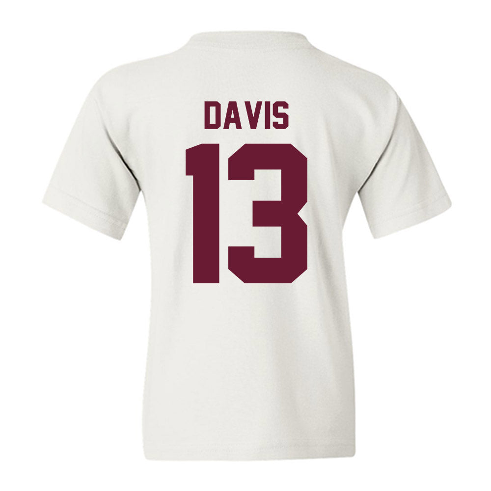 Texas A&M - NCAA Football : Myles Davis - Vintage Youth T-Shirt-1