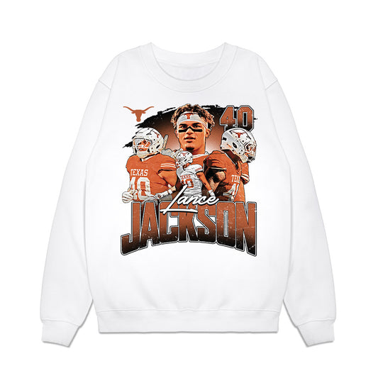 Texas - NCAA Football : Lance Jackson - Collage Premium Crewneck Sweatshirt-0