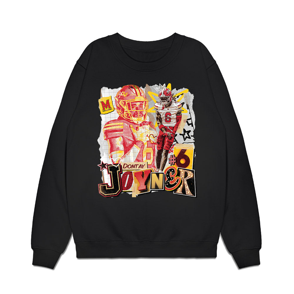 Maryland - NCAA Football : Dontay Joyner - Collage Premium Crewneck Sweatshirt-0