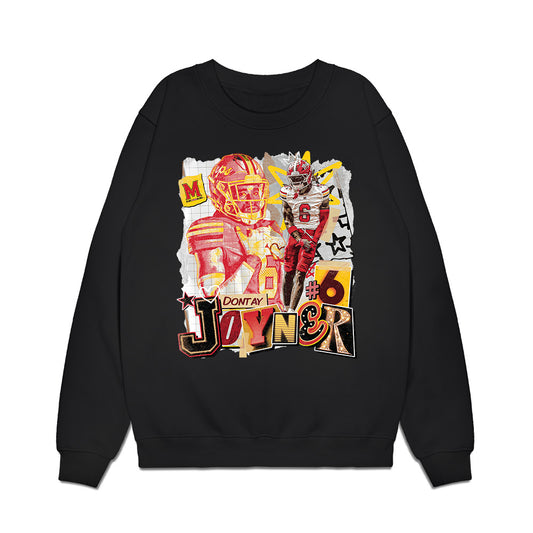 Maryland - NCAA Football : Dontay Joyner - Collage Premium Crewneck Sweatshirt-0