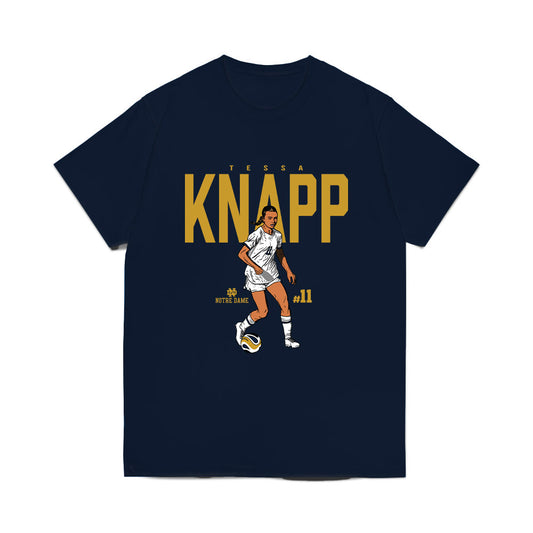 Notre Dame - NCAA Women's Soccer : Tessa Knapp - Caricature Comfort Colors T-Shirt-0