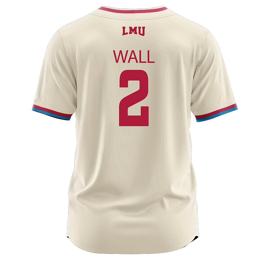 LMU - NCAA Baseball : Jaxson Wall - White Jersey-1