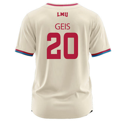 LMU - NCAA Baseball : Jake Geis - White Jersey-1