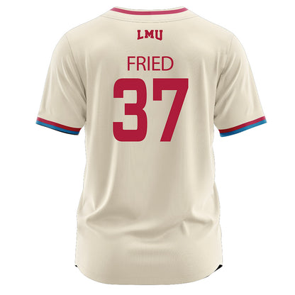 LMU - NCAA Baseball : Jacob Fried - White Jersey-1