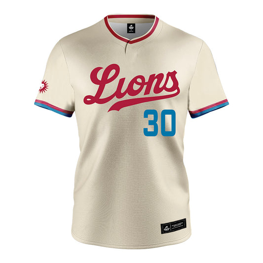 LMU - NCAA Baseball : Travis Friend - White Jersey-0