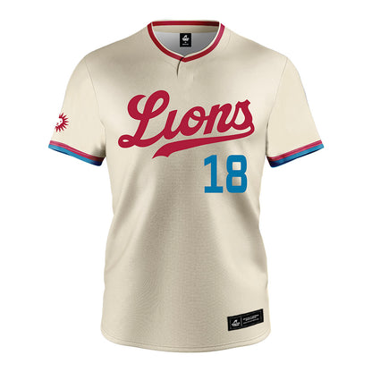 LMU - NCAA Baseball : Dj Ghiorso - White Jersey-0