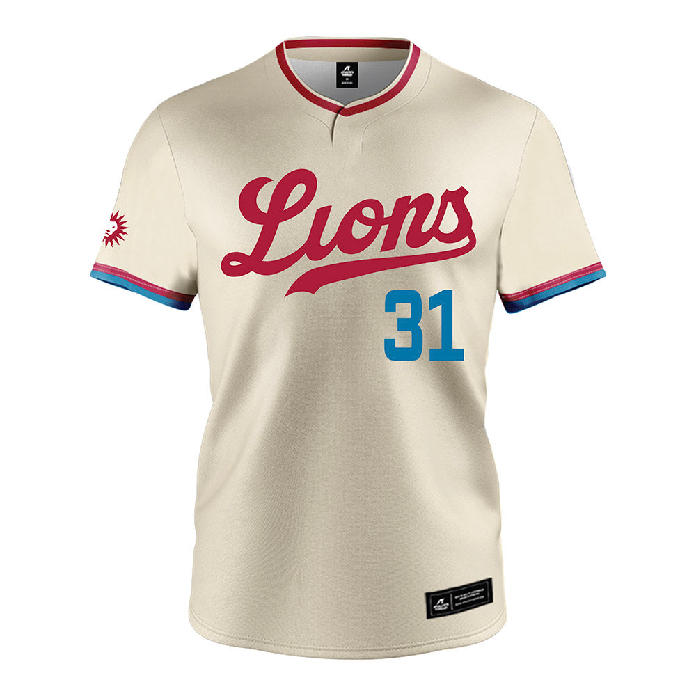 LMU - NCAA Baseball : Alec Johnson - White Jersey-0