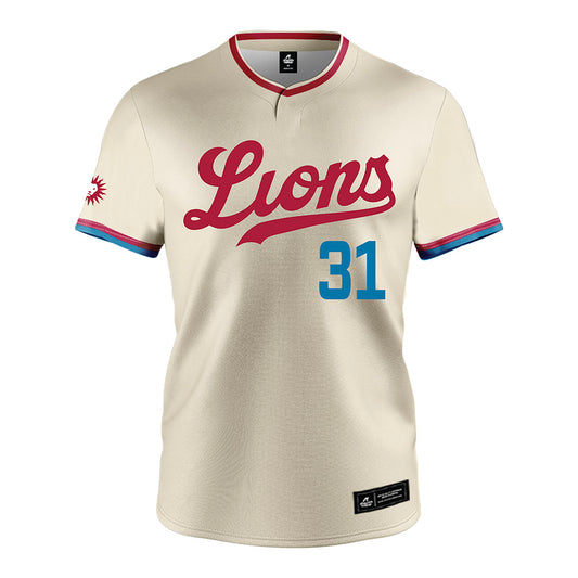 LMU - NCAA Baseball : Alec Johnson - White Jersey-0
