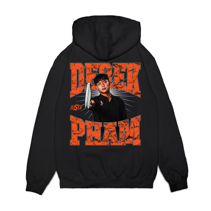 Oklahoma State - NCAA Men's Tennis : Derek Pham - Collage Premium Hooded Sweatshirt-1