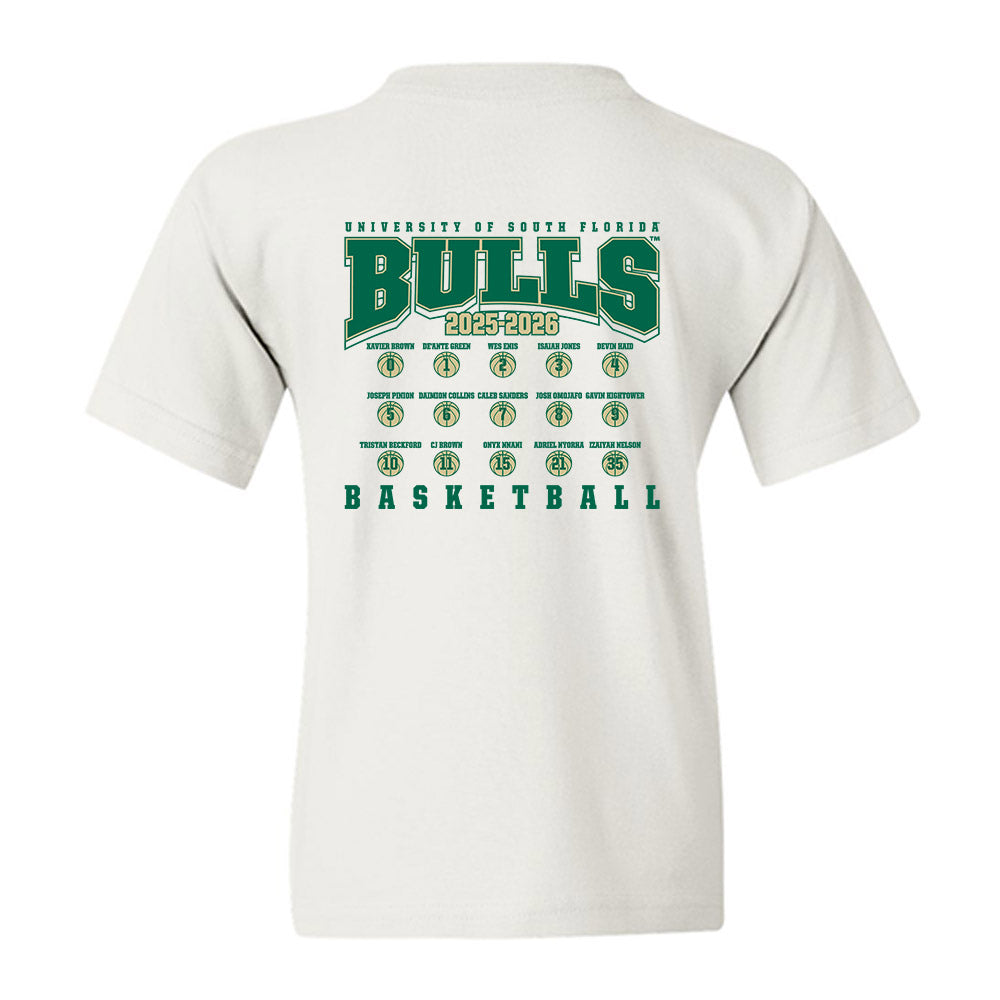 USF - NCAA Men's Basketball : - Roster Youth T-Shirt-1