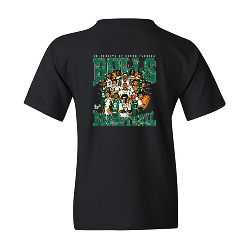 USF - NCAA Men's Basketball : - Team Collage Youth T-Shirt-1