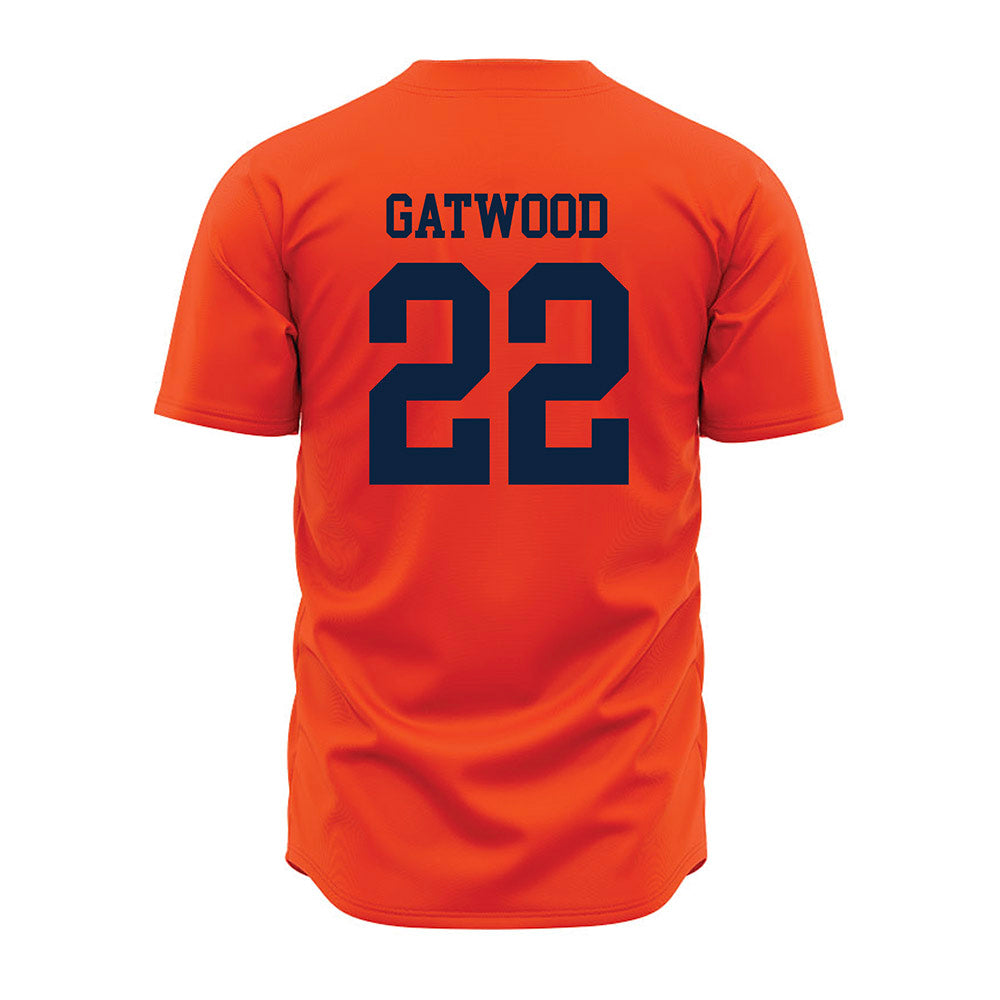 Auburn - NCAA Baseball : Connor Gatwood - Orange Jersey-1