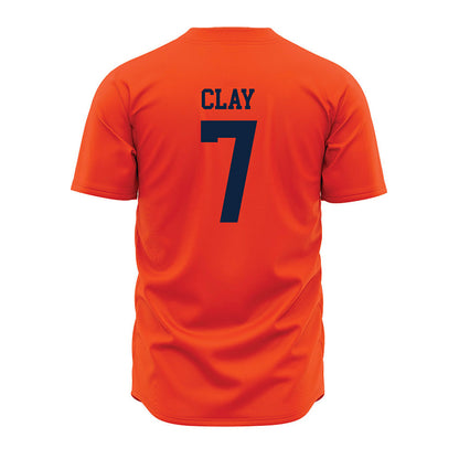 Auburn - NCAA Baseball : Todd Clay - Orange Jersey-1