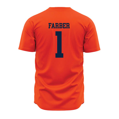Auburn - NCAA Baseball : Ryne Farber - Orange Jersey-1