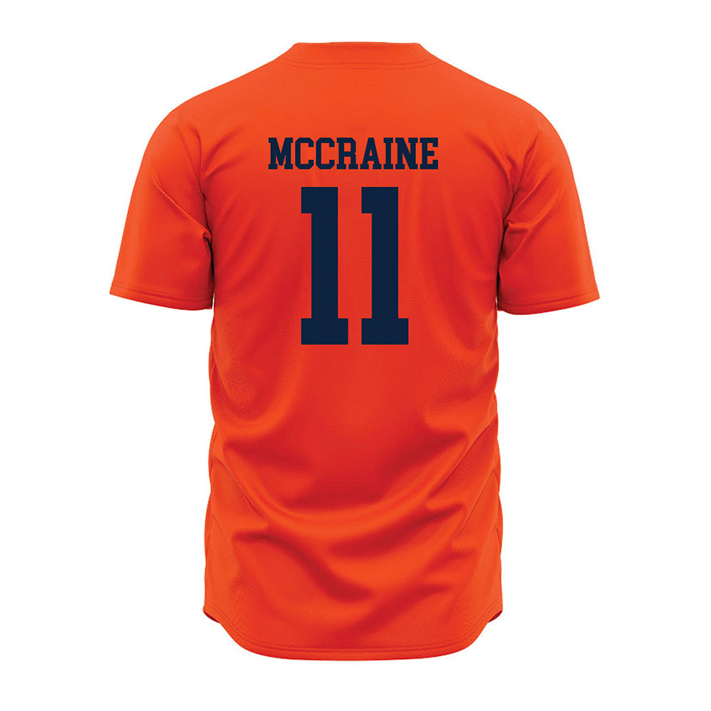 Auburn - NCAA Baseball : Brandon McCraine - Orange Jersey-1