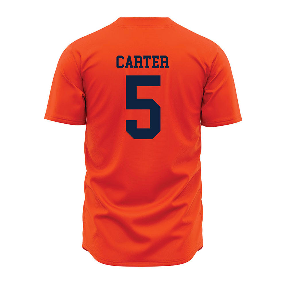Auburn - NCAA Baseball : Bristol Carter - Orange Jersey-1