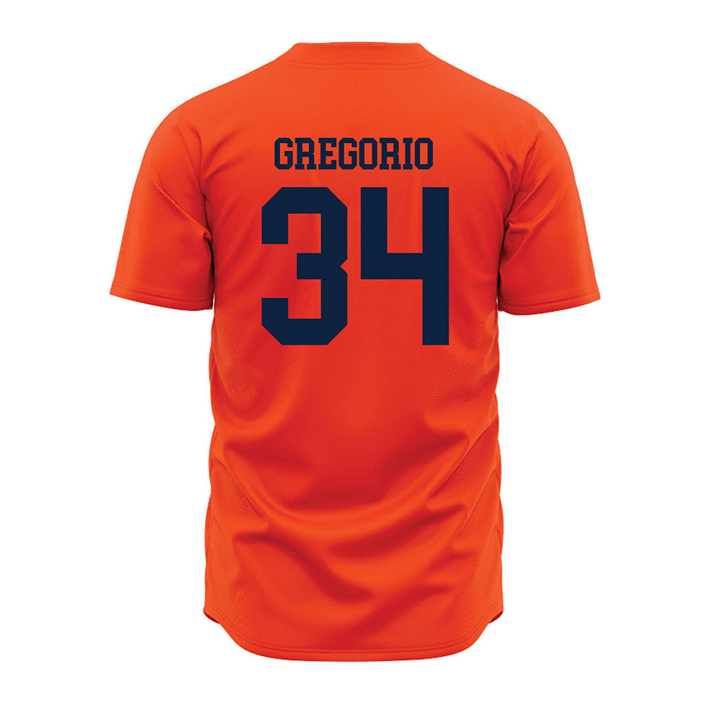 Auburn - NCAA Baseball : Logan Gregorio - Orange Jersey-1