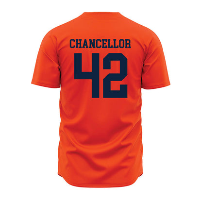 Auburn - NCAA Baseball : Abe Chancellor - Orange Jersey-1