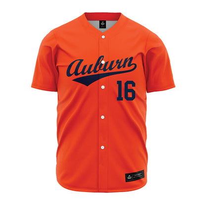 Auburn - NCAA Baseball : Clayton Armah - Orange Jersey-0