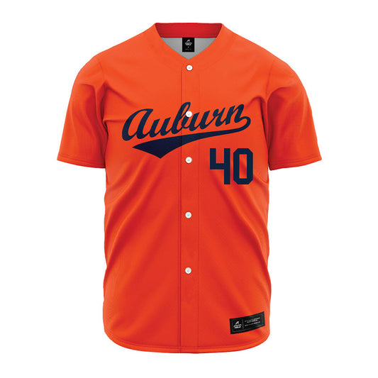Auburn - NCAA Baseball : Wade Shelley - Orange Jersey-0