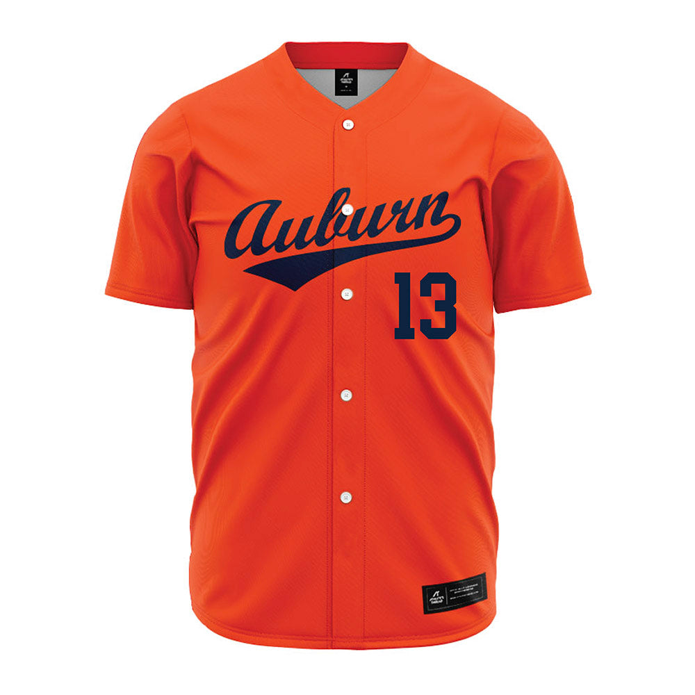 Auburn - NCAA Baseball : Ethan Harden - Orange Jersey-0