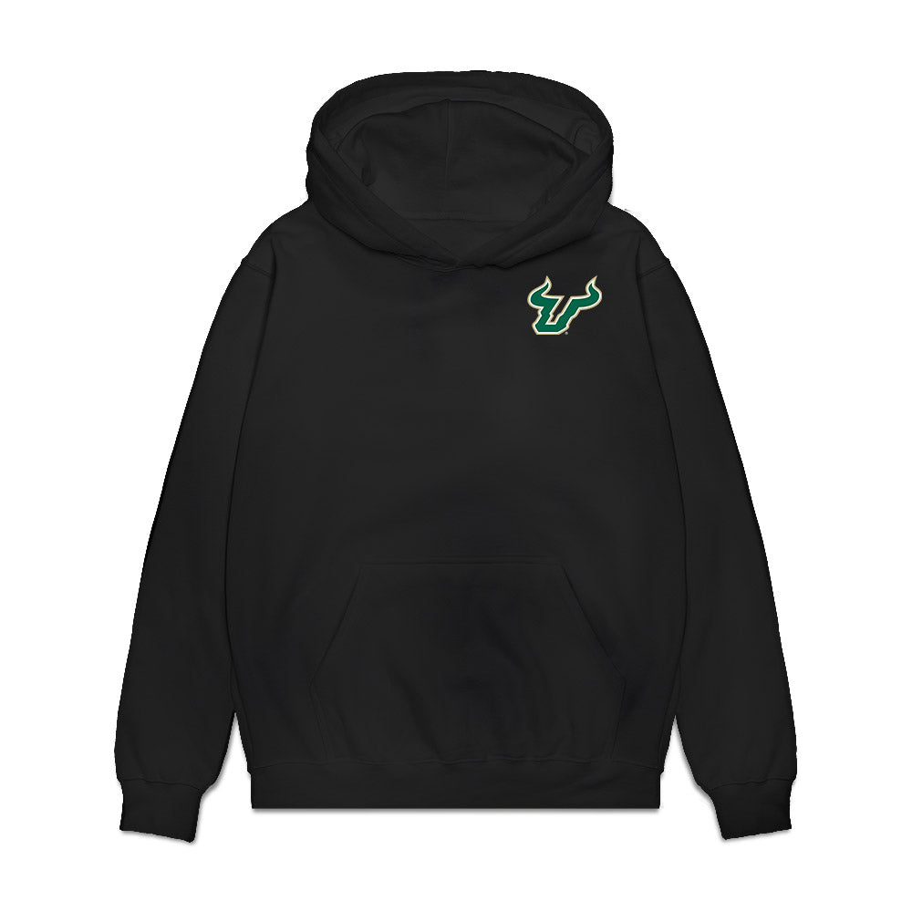 USF - NCAA Men's Basketball : Isaiah Jones - Collage Premium Hooded Sweatshirt-0