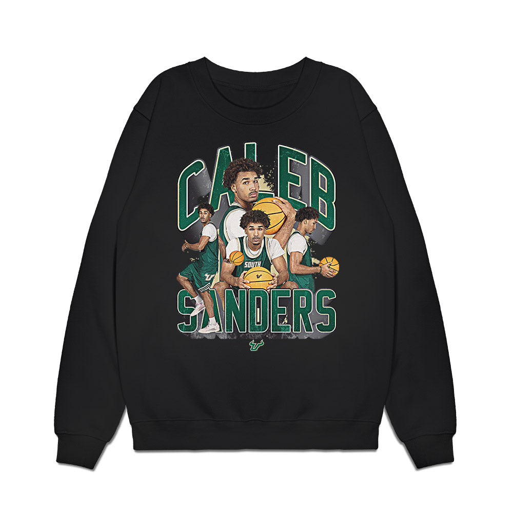 USF - NCAA Men's Basketball : Caleb Sanders - Collage Premium Crewneck Sweatshirt-0