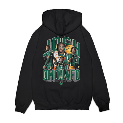 USF - NCAA Men's Basketball : Josh Omojafo - Collage Premium Hooded Sweatshirt-1