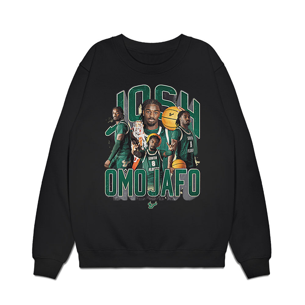 USF - NCAA Men's Basketball : Josh Omojafo - Collage Premium Crewneck Sweatshirt-0