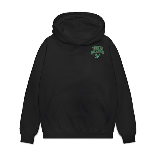 USF - NCAA Men's Basketball : Tristan Beckford - Collage Premium Hooded Sweatshirt-0