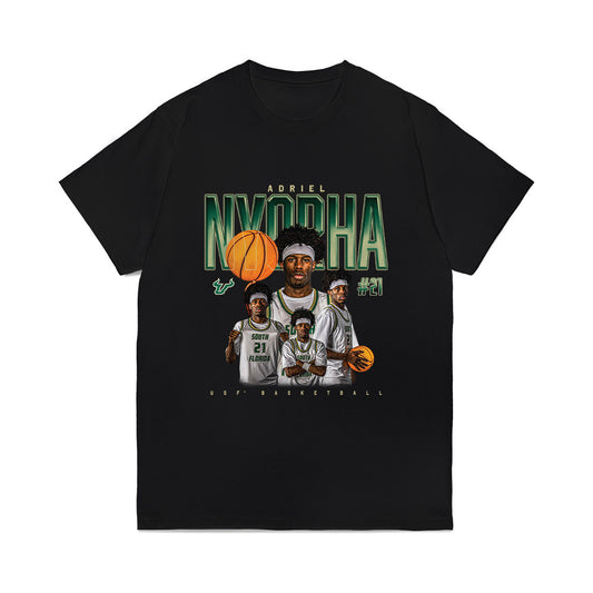 USF - NCAA Men's Basketball : Adriel Nyorha - Collage Comfort Colors T-Shirt-0