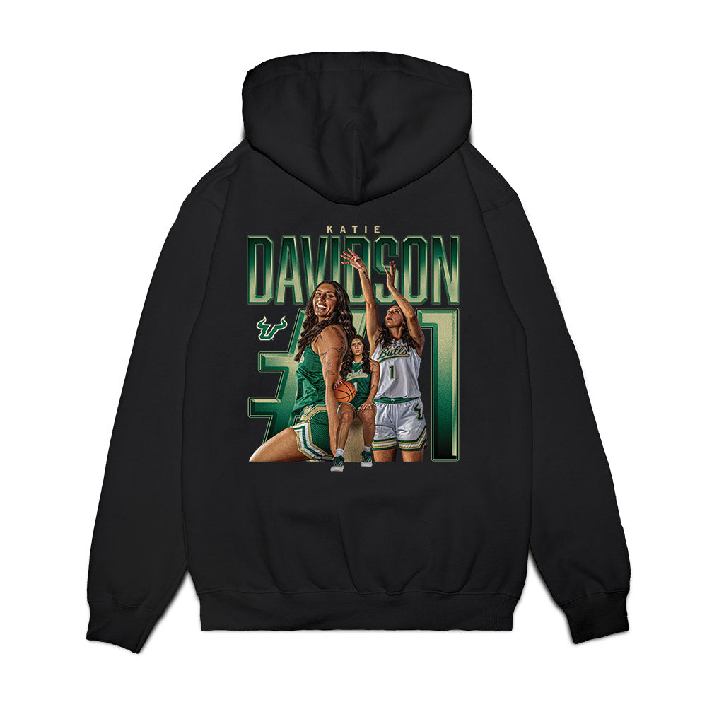 USF - NCAA Women's Basketball : Katie Davidson - Collage Premium Hooded Sweatshirt-1