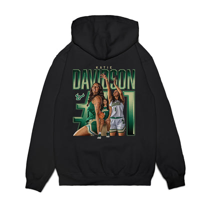 USF - NCAA Women's Basketball : Katie Davidson - Collage Premium Hooded Sweatshirt-1