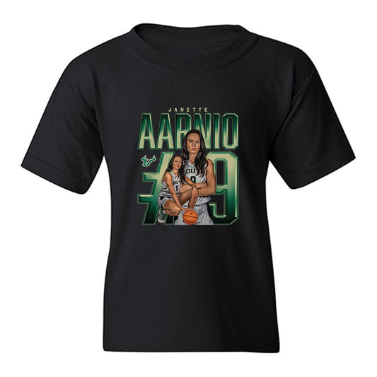 USF - NCAA Women's Basketball : Janette Aarnio - Collage Youth T-Shirt-0