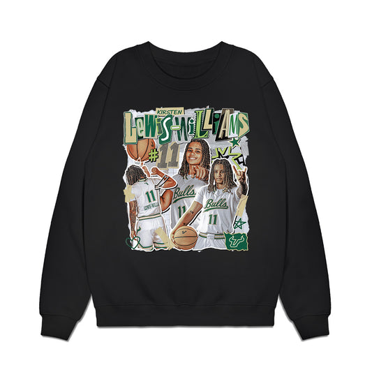 USF - NCAA Women's Basketball : Kirsten Lewis-Williams - Premium Crewneck Sweatshirt-0