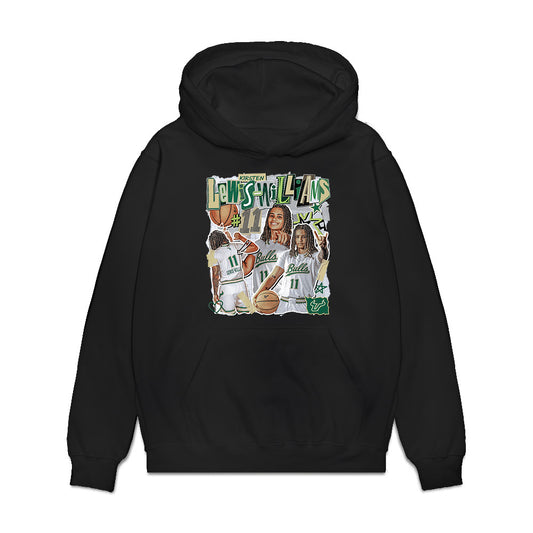 USF - NCAA Women's Basketball : Kirsten Lewis-Williams - Premium Hooded Sweatshirt-0