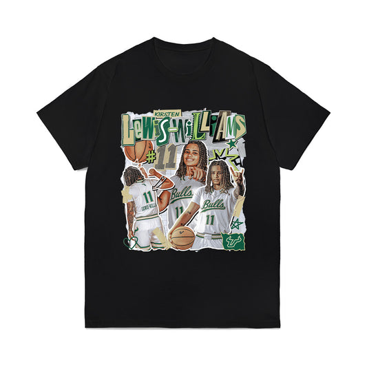 USF - NCAA Women's Basketball : Kirsten Lewis-Williams - Comfort Colors T-Shirt-0