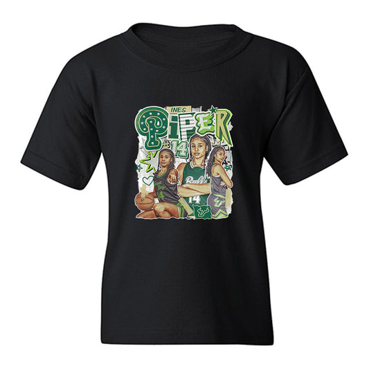 USF - NCAA Women's Basketball : Ines Piper - Collage Youth T-Shirt-0
