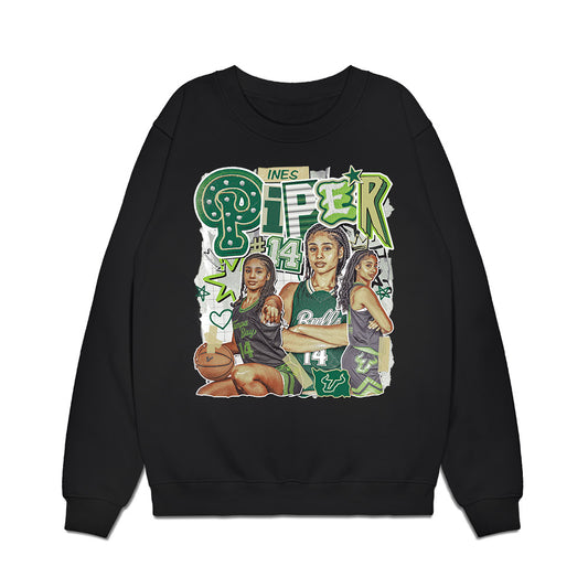 USF - NCAA Women's Basketball : Ines Piper - Collage Premium Crewneck Sweatshirt-0