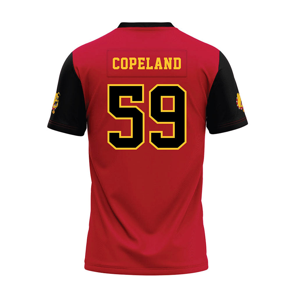 Ferris State - NCAA Football : Isiah Copeland - Red Premium Football Jersey-1